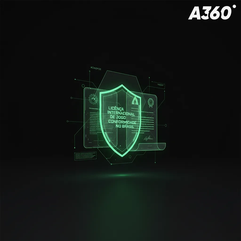 Licenciamento e conformidade no Brasil: ícones de certificado, escudo, privacidade, antifraude e jogo responsável.