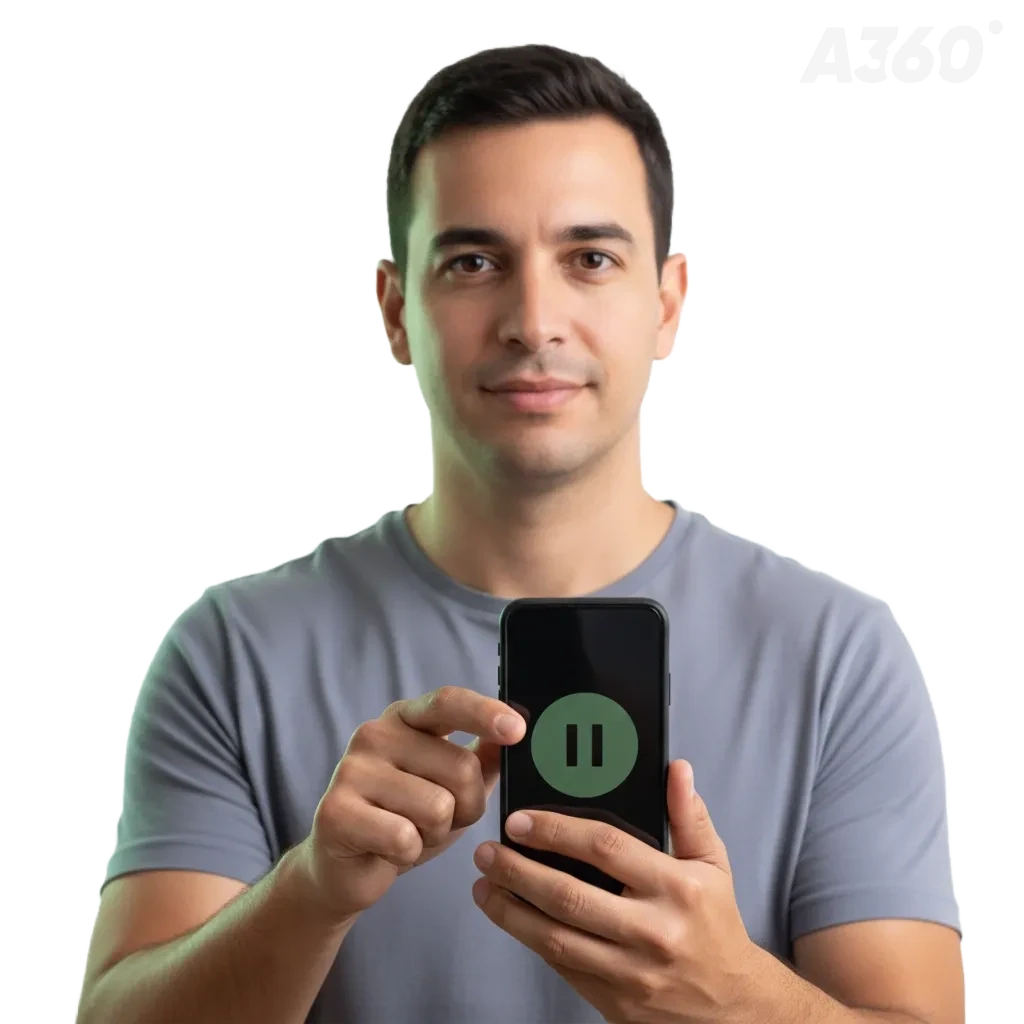 Banner da A360: 'Seu bem-estar ao jogar é prioridade', com ícones de escudo, limites, pausas e autoexclusão.