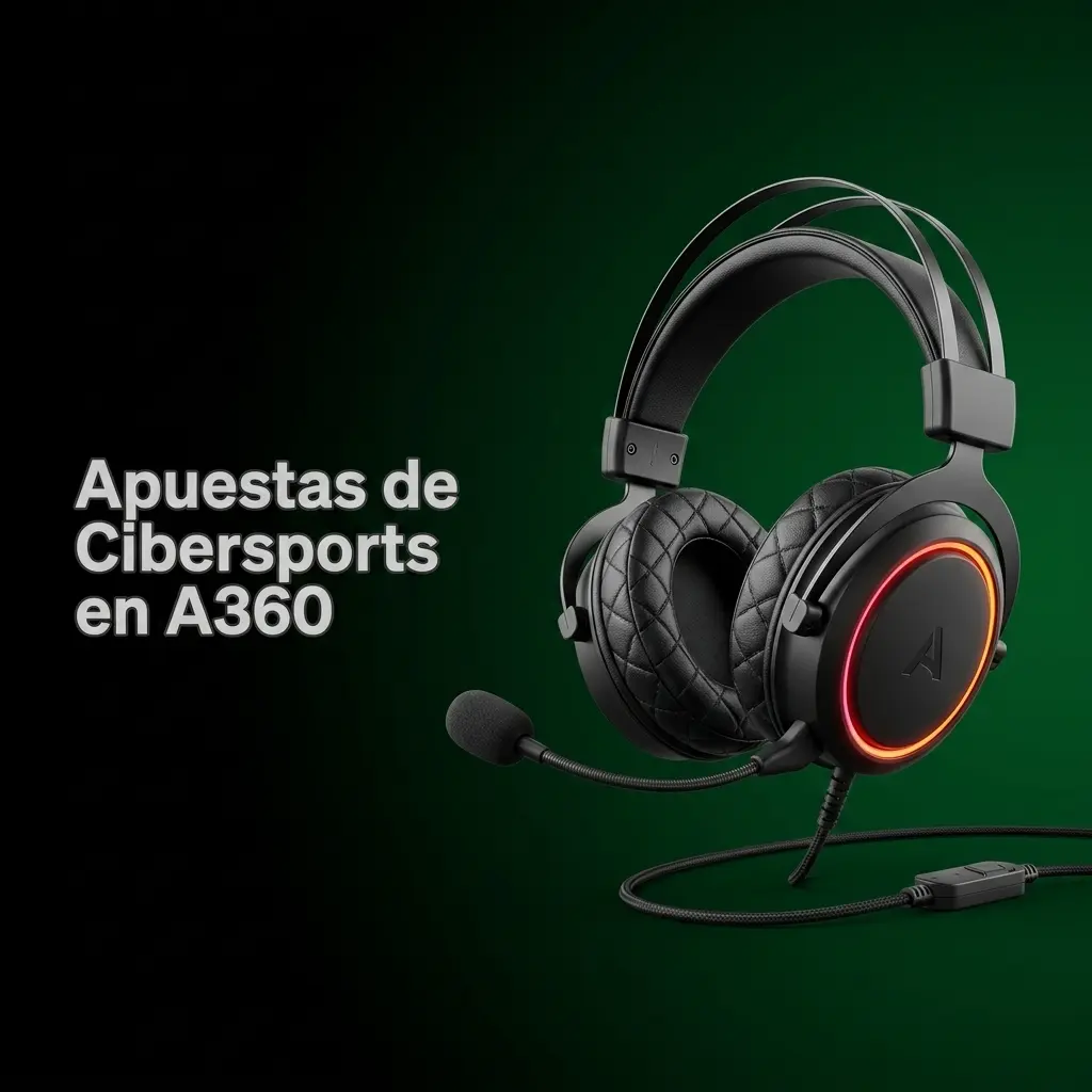 Sección de apuestas en cibersports de A360 con mercados y cuotas para torneos de esports en México