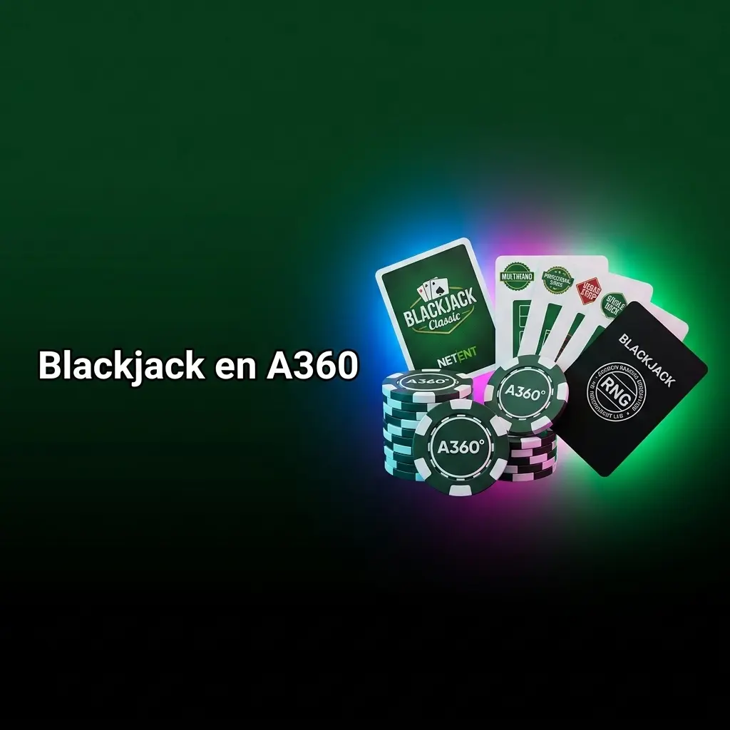 Mesa de blackjack en A360 con variantes clásicas y modernas, límites flexibles y barajas virtuales certificadas.