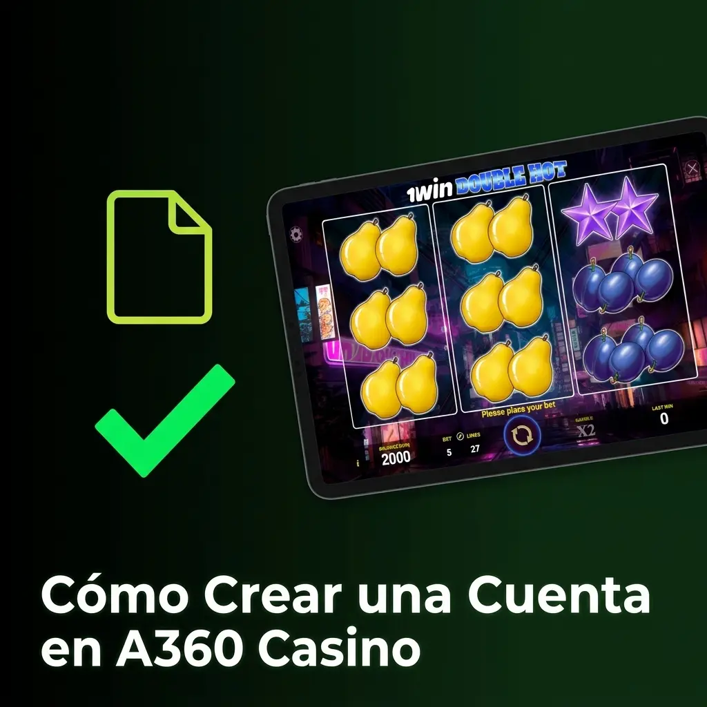 Guía paso a paso para crear una cuenta en A360 Casino en menos de 3 minutos