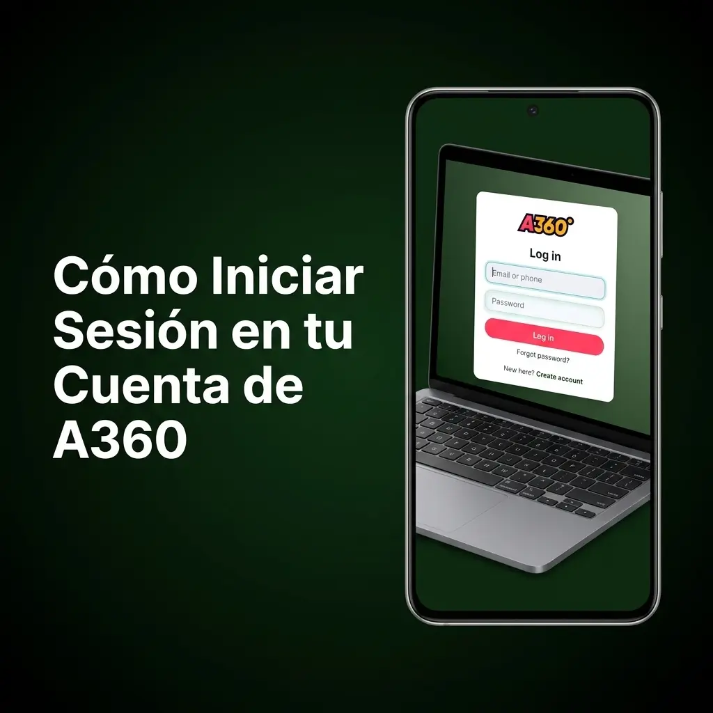 Pantalla de inicio de sesión en A360 con campos para correo, contraseña y opciones de acceso seguro