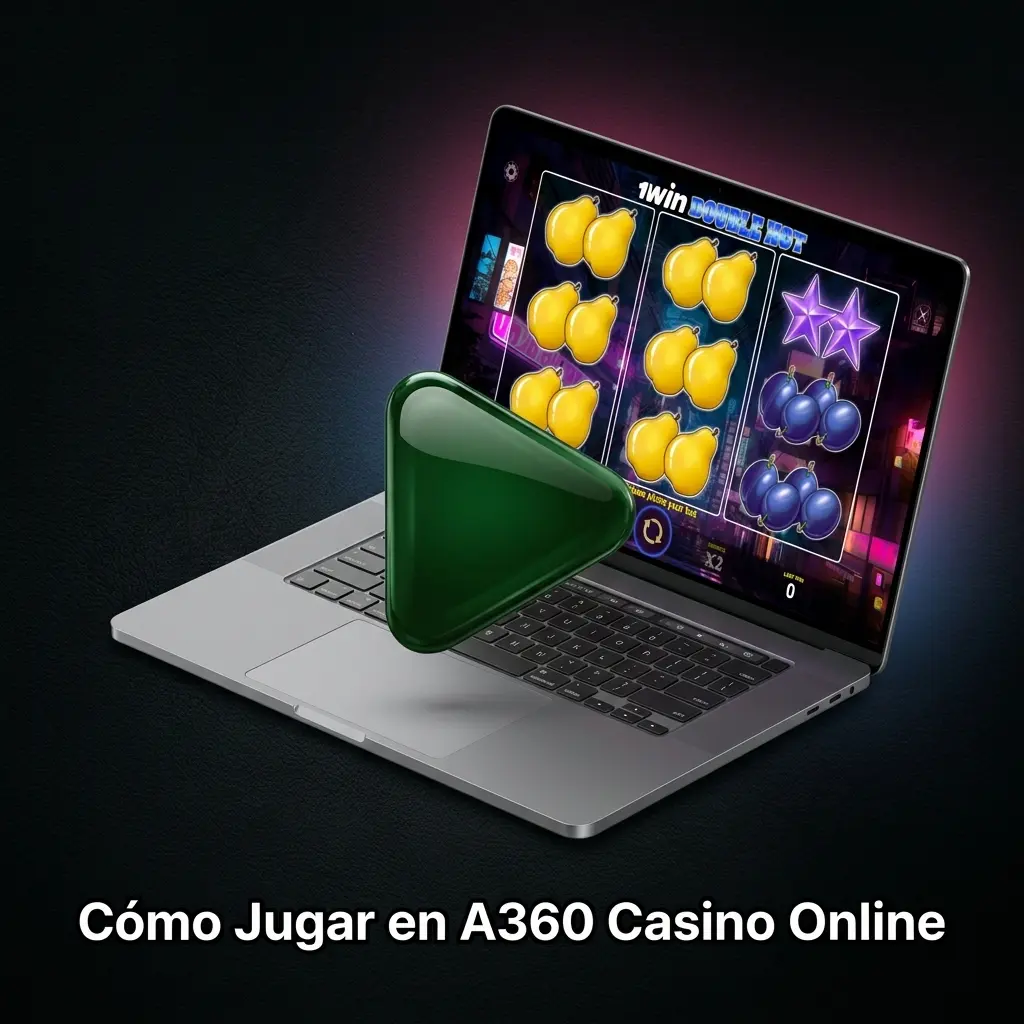 Jugador adulto creando cuenta verificada en A360 Casino online para apostar con dinero real