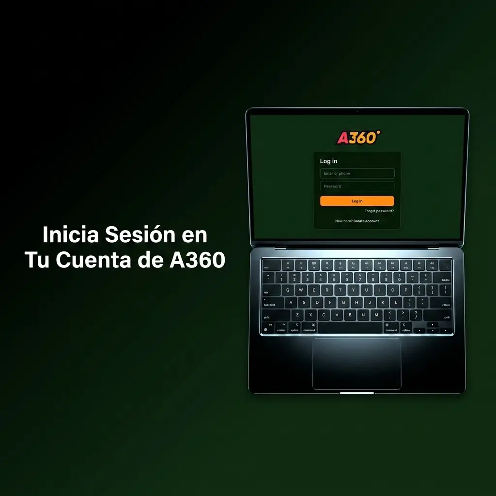 Inicia sesión en A360 para gestionar saldo, bonos y juegos de forma rápida y segura