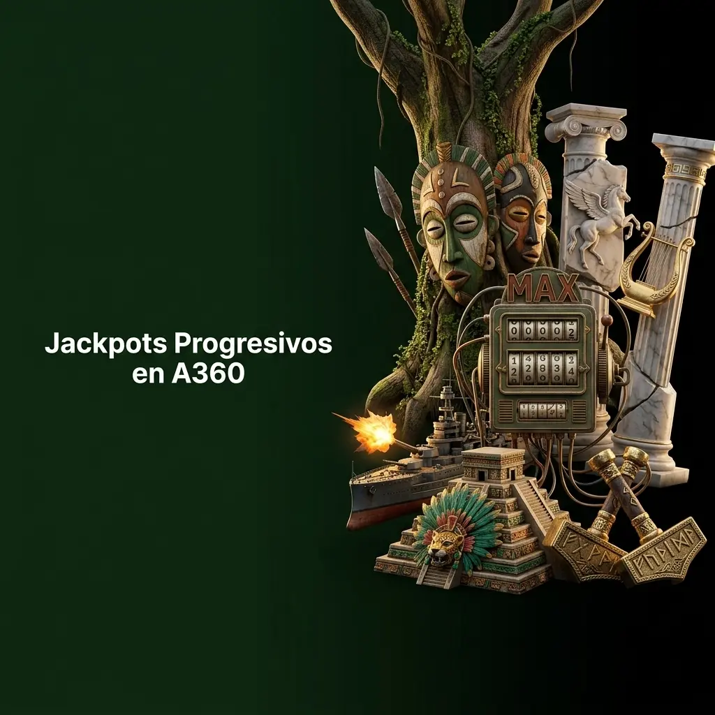 Jackpots progresivos en A360: premios acumulados en slots como Mega Moolah y Divine Fortune