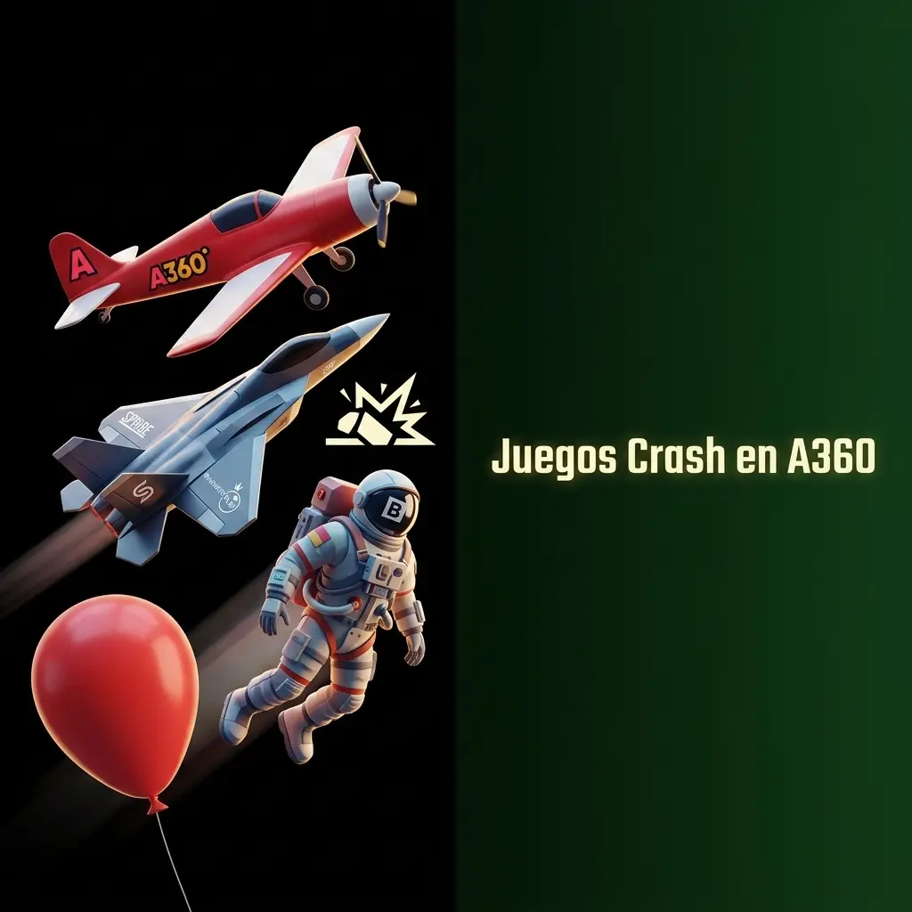 Juegos crash en A360: Aviator, JetX, Spaceman y más con multiplicadores altos en MXN