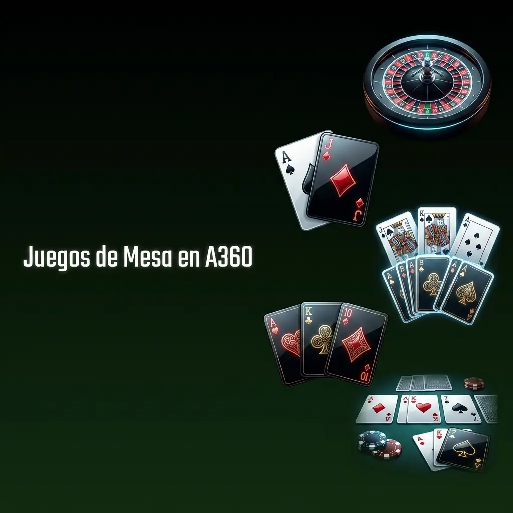 Juegos de mesa en A360: ruleta, blackjack, baccarat y póker con RTP verificado para móvil y escritorio