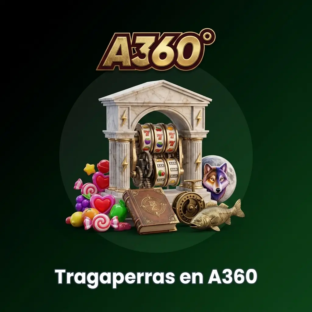 Tragaperras en A360: Gates of Olympus, Sweet Bonanza y más slots con RTP y volatilidad variable