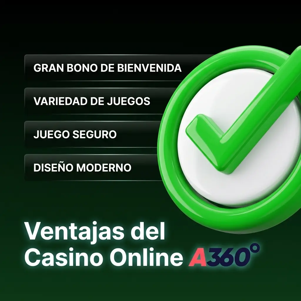 Ventajas del casino A360: pagos en MXN, bono de bienvenida, 7000 juegos y soporte en español