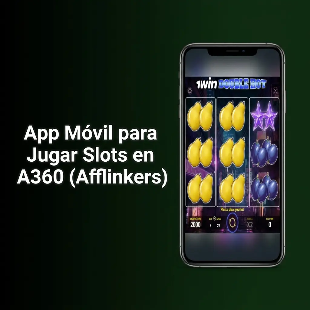 App móvil A360 Afflinkers para jugar slots: instalación, navegación y juego desde teléfono táctil