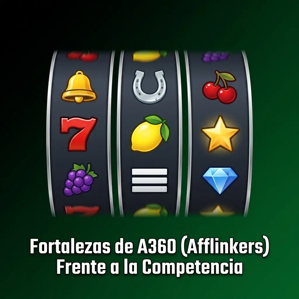 Fortalezas de A360 Afflinkers: odds competitivas, pagos en MXN, catálogo de juegos y bono de bienvenida